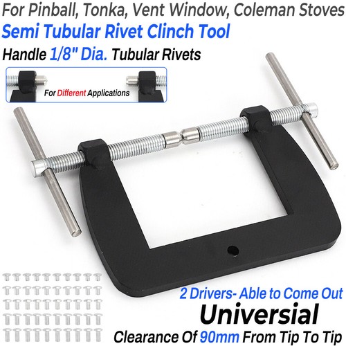 Semi tubular rivet tool - tubular,