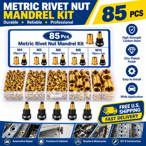 85pcs rivet nut - 85pcs, kit