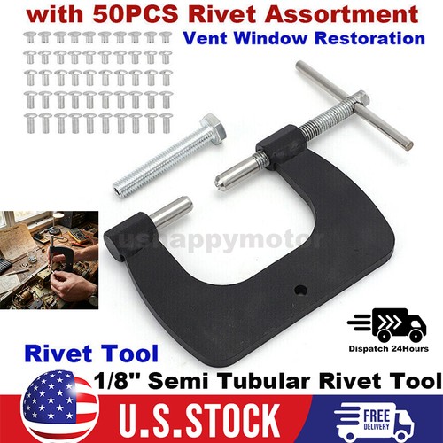 Semi tubular rivet tool - semi, 1/8"