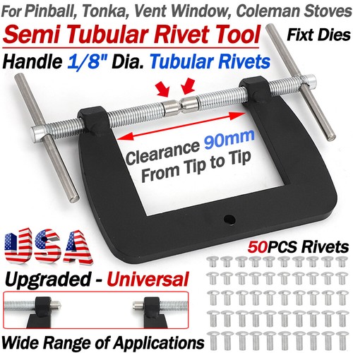 Semi tubular rivet tool - 1/8",