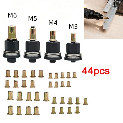 44pcs manual rivet nut - rivet, tool