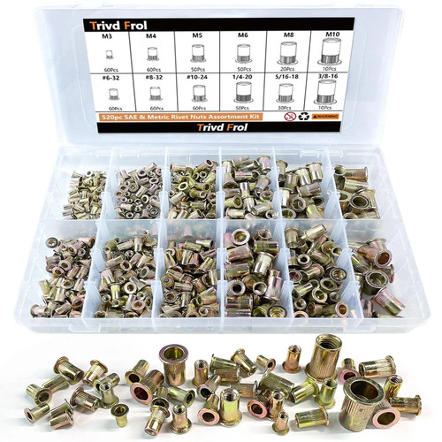 520pcs sae metric rivet nut - 520pcs,